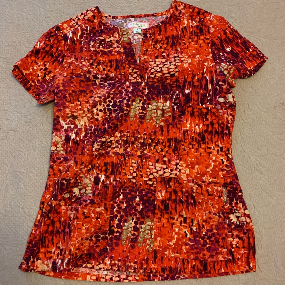 Koi Scrub Top